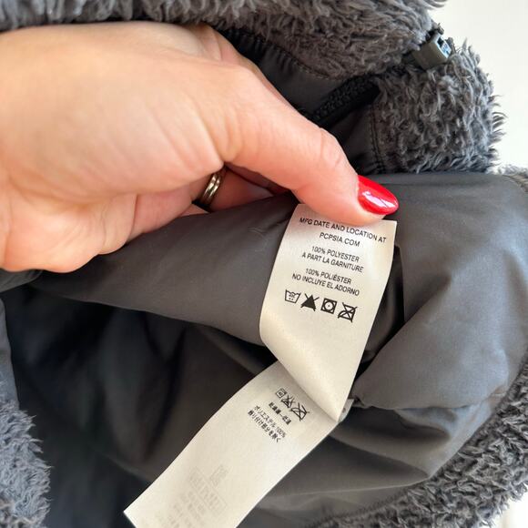 Patagonia Los Gatos Fleece Zip Up Mock Neck Vest Gray S - Picture 7 of 8